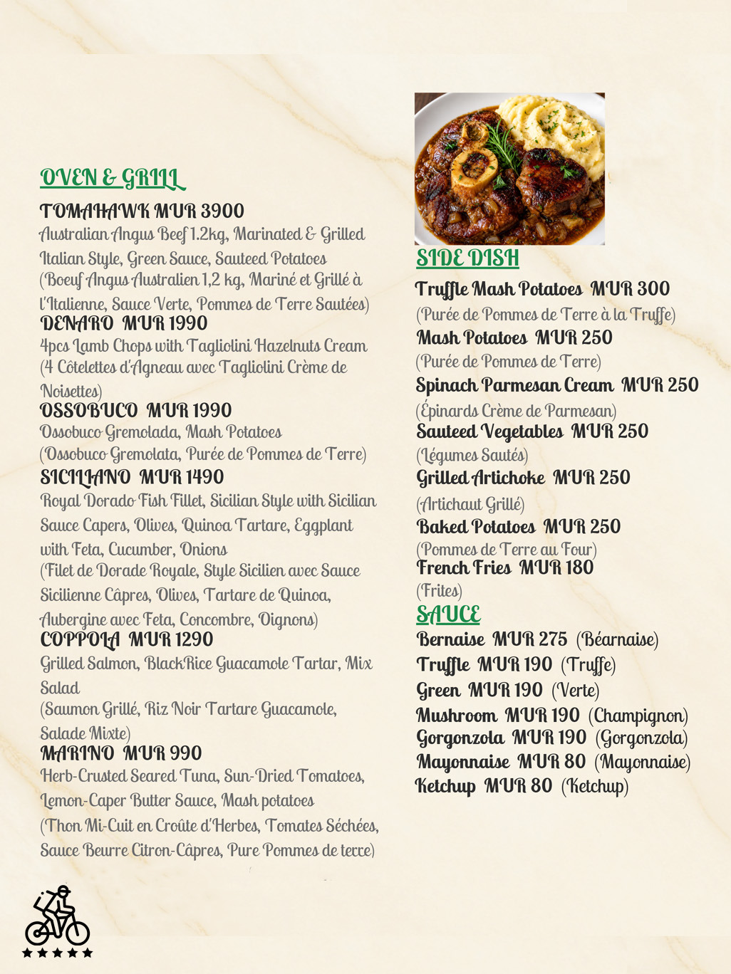 Il Padrino Menu