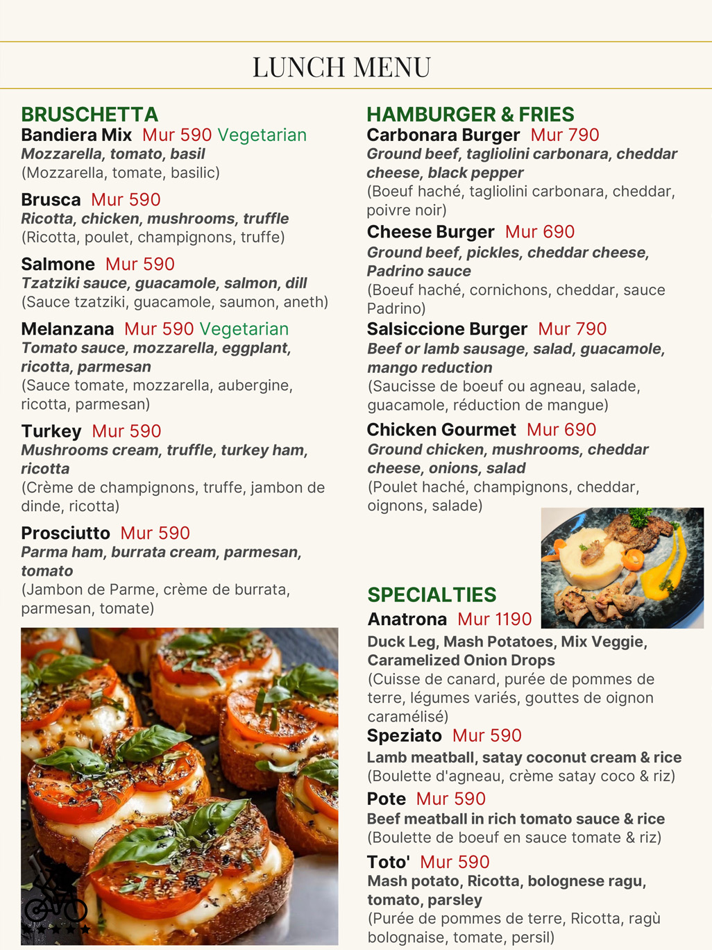 Il Padrino Menu