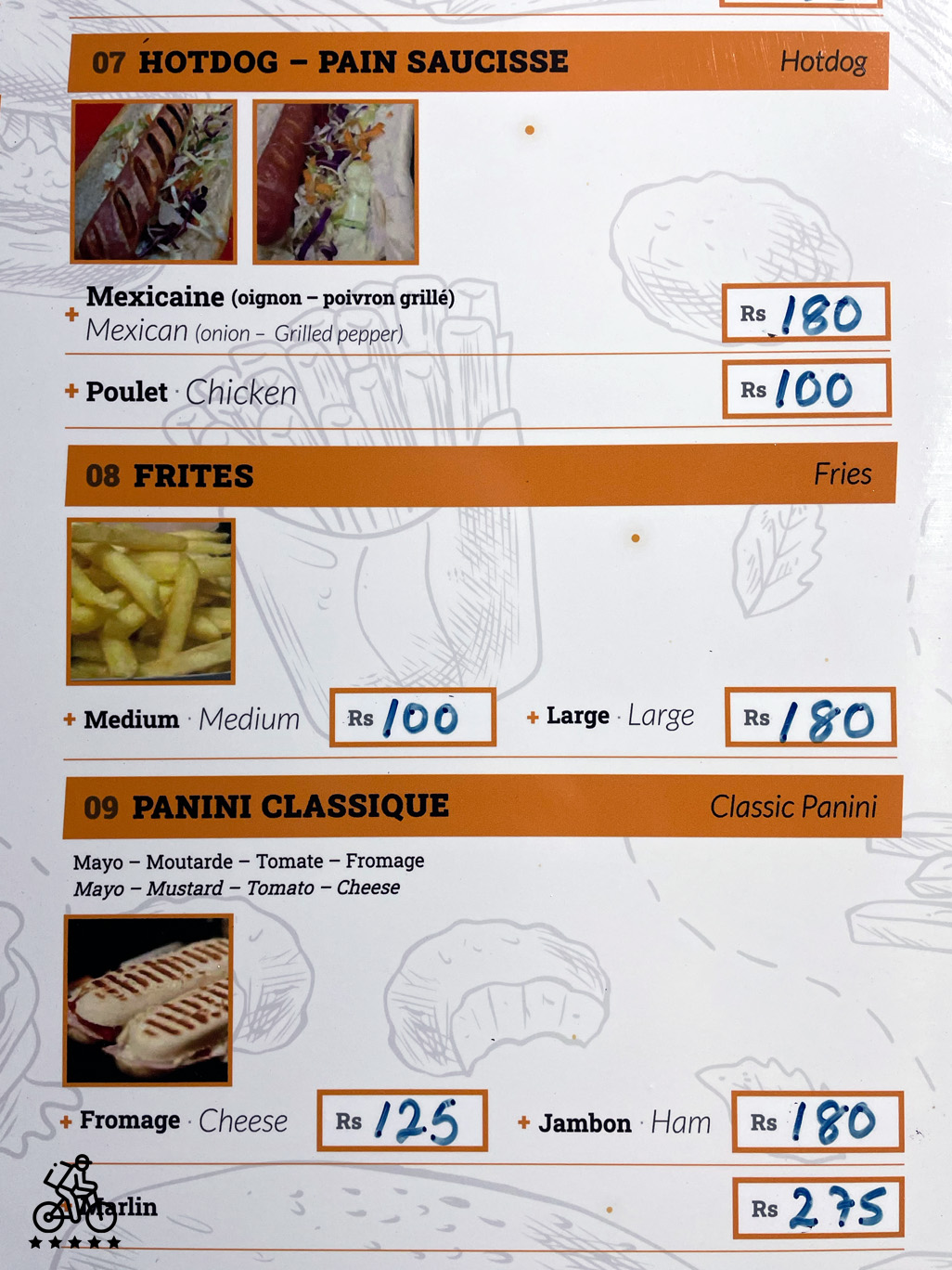 Jeanno Burger Menu