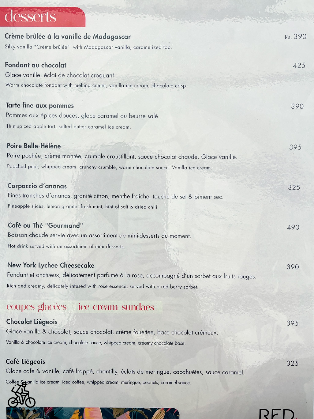 Red Menu